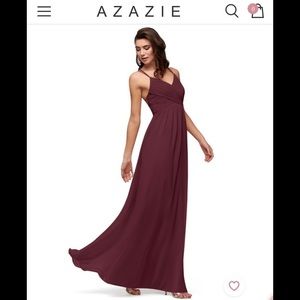 Azazie Nirene Bridesmaid Dress in Cabernet